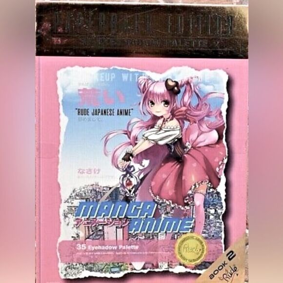 NIB Rude Cosmetics 
Manga Anime 35 Eyeshadow Palette - Picture 1 of 9